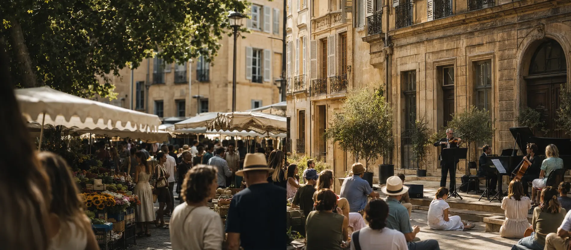 A weekend cultural evening in historic Aix