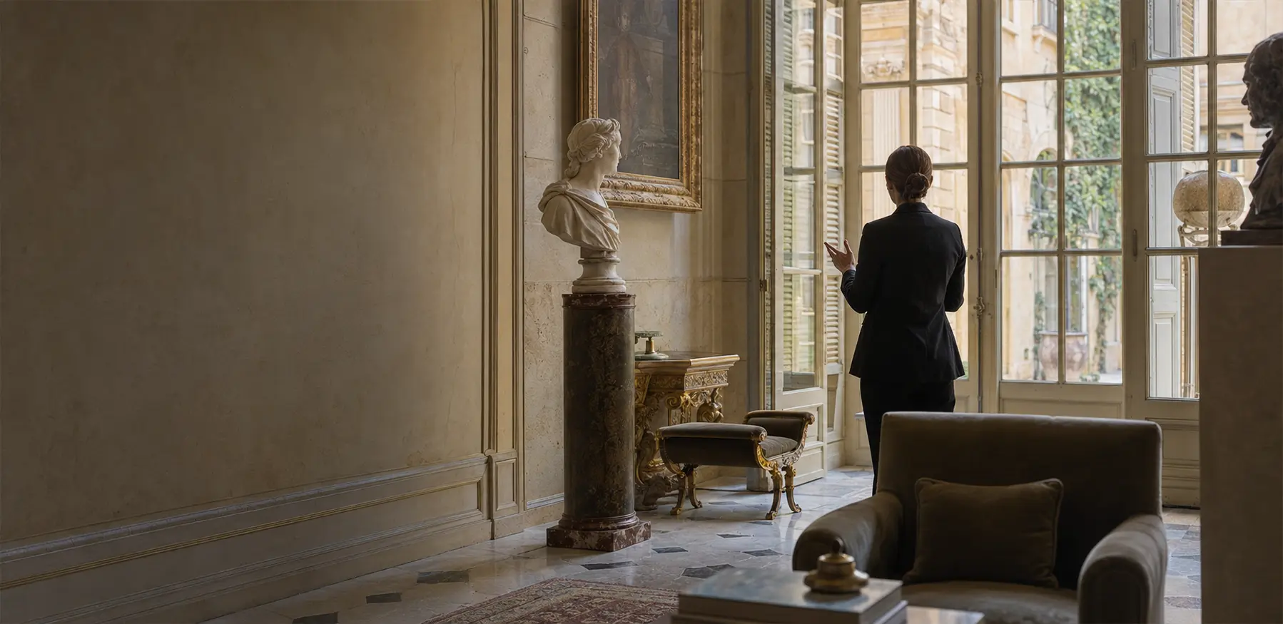 A private art-history visit in a grand Aix interior