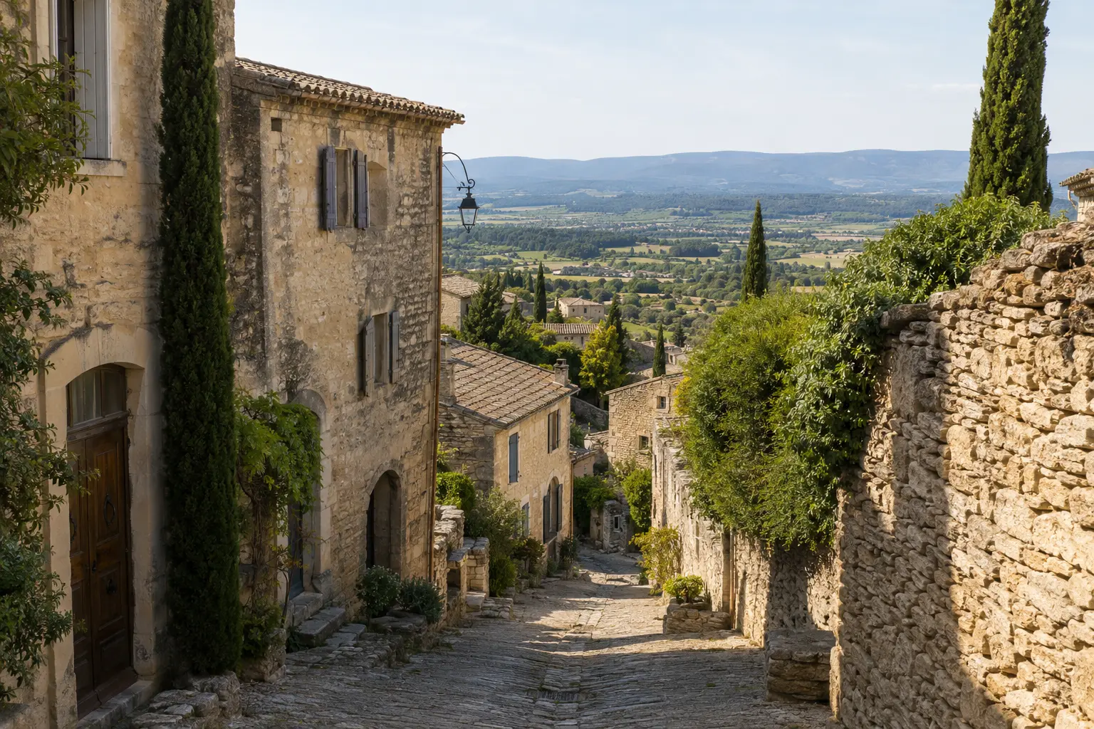 The hilltop stone village of Gordes