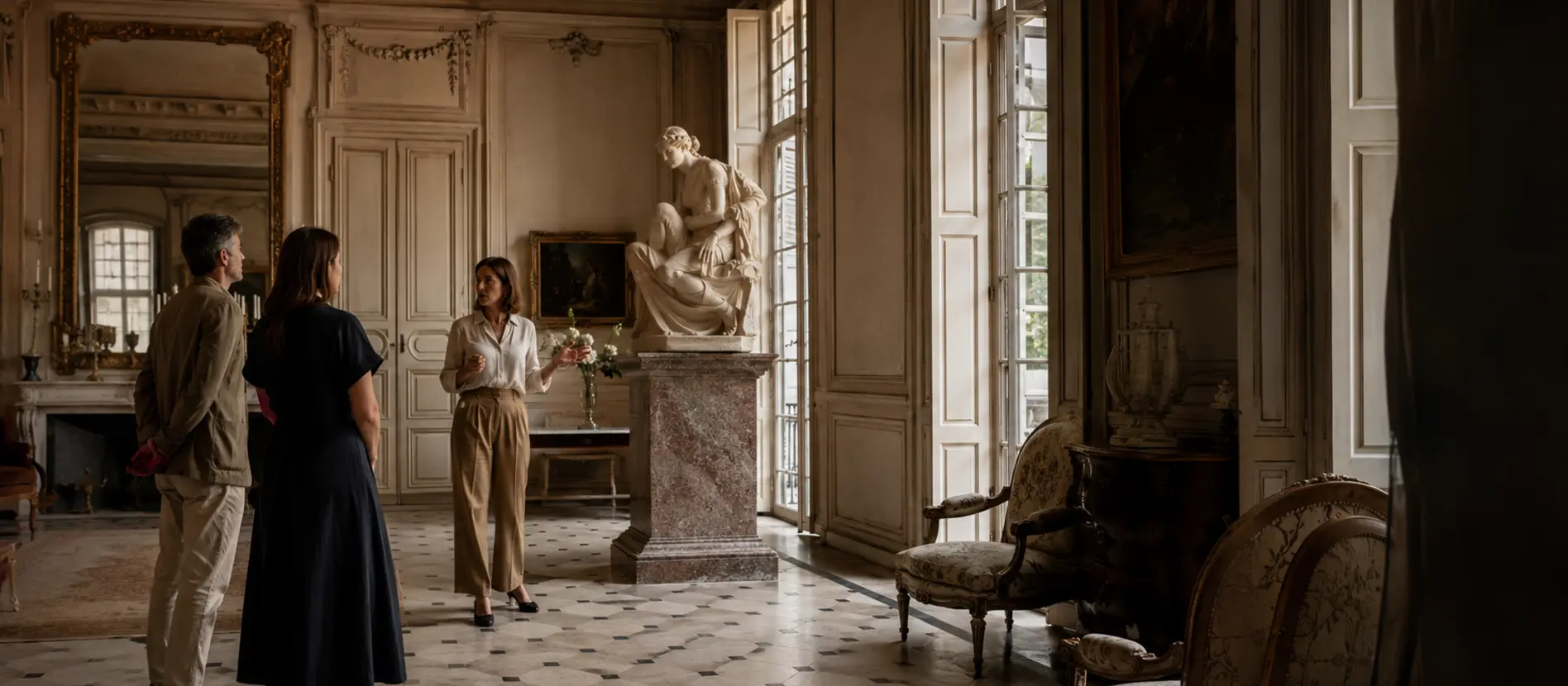 Classical sculpture in an Aix-en-Provence museum